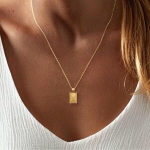 #32 Stainless Steel Gold Pendant Necklace